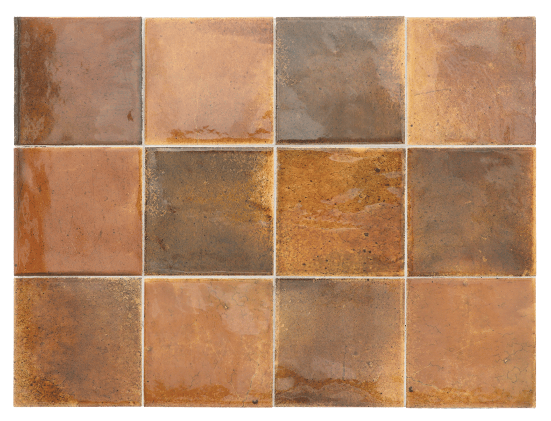 Hanoi Burnt Red 10x10cm.