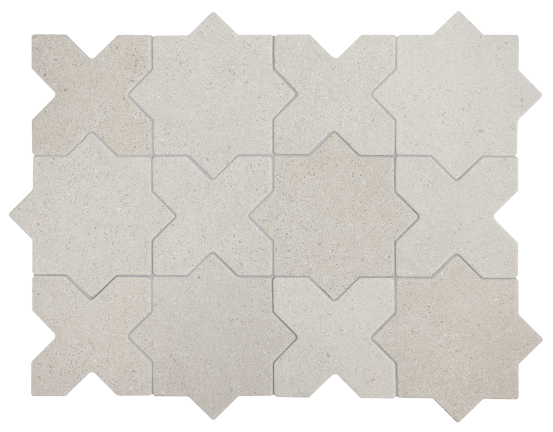Elda Cross White 12x12cm.