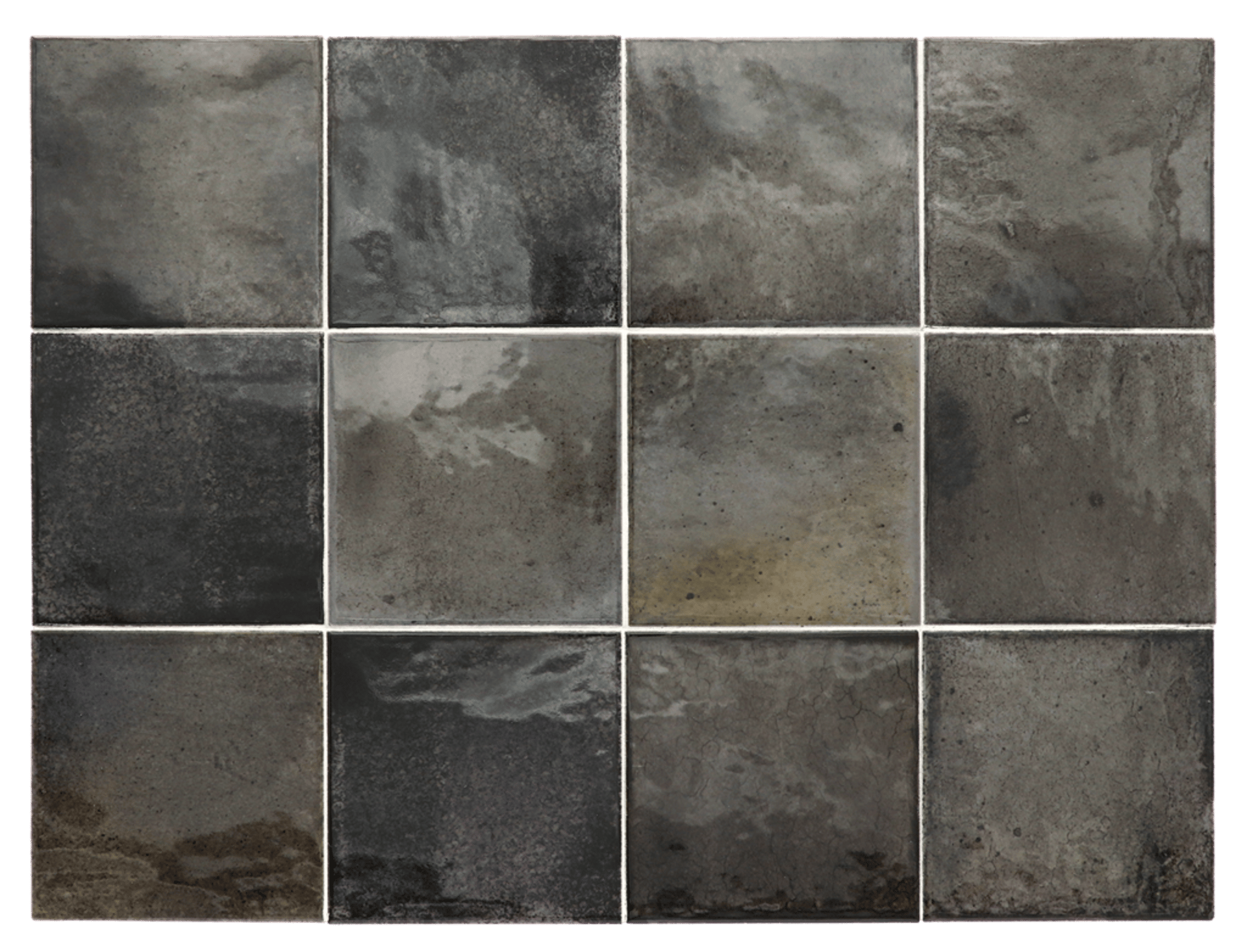 Hanoi Black Ash 10x10cm.