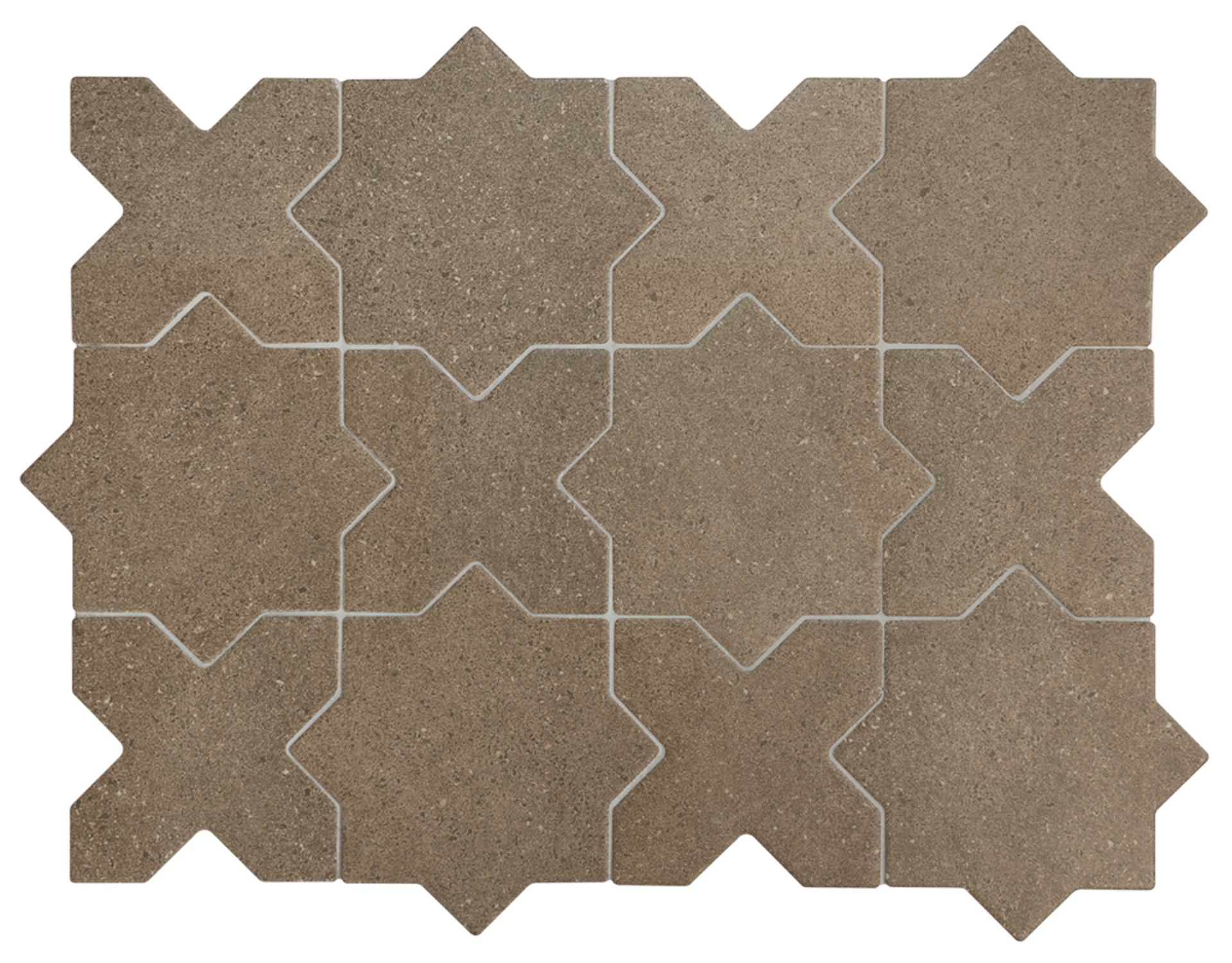Elda Cross Coffee 12x12cm.