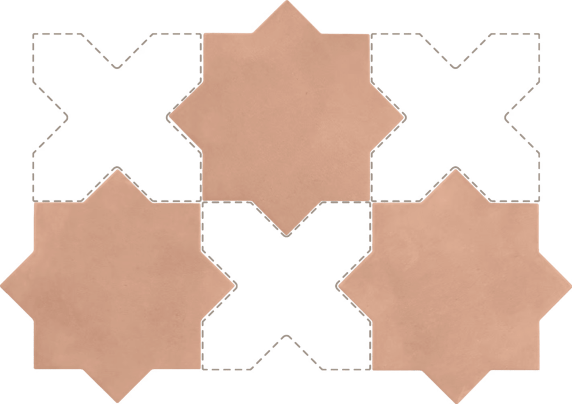 Kasbah Star Terracotta 16,8X16,8cm.