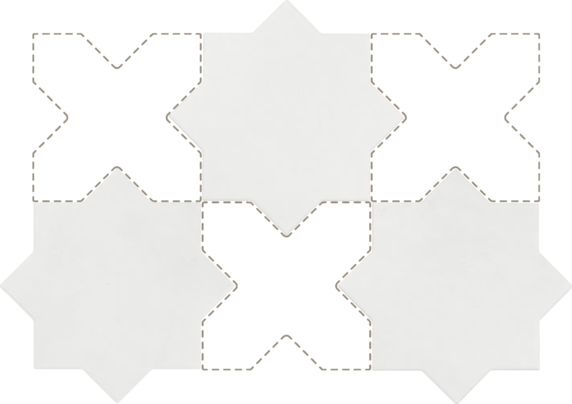 Kasbah Star Bone 16,8X16,8cm.
